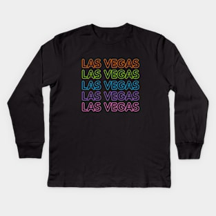 Las Vegas Neon Lights Kids Long Sleeve T-Shirt